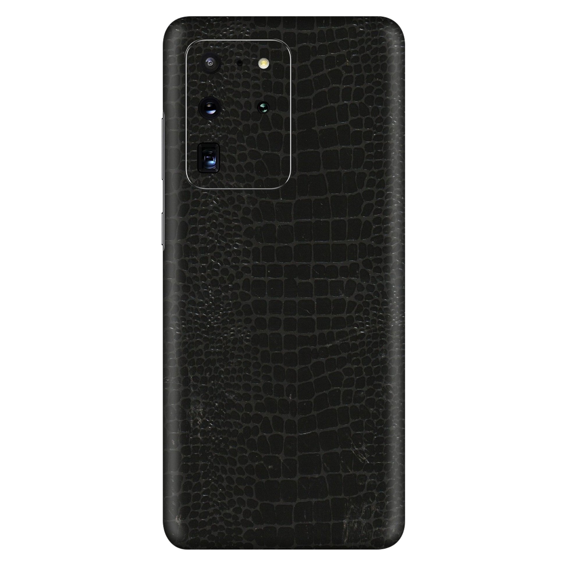 Samsung A/S Series Phone Skins (All Models) - Snake Leather Black - 3D Embossed Finish (L-107) Samsung Galaxy S20 Ultra