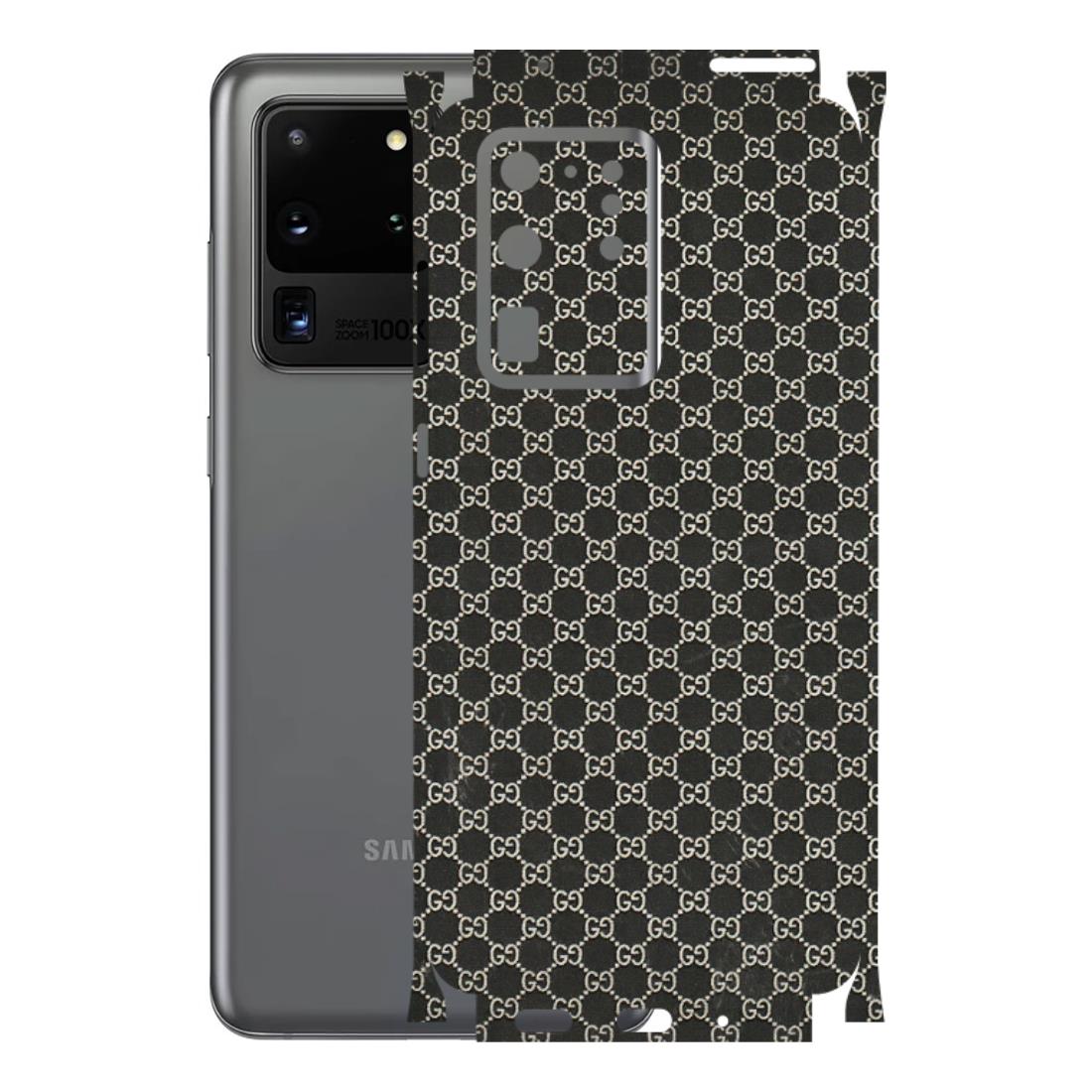 Samsung A/S Series Phone Skins (All Models) - Black G Print - 3D Embossed Finish (L-109) Samsung Galaxy S20 Ultra