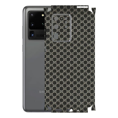 Samsung A/S Series Phone Skins (All Models) - Black G Print - 3D Embossed Finish (L-109) Samsung Galaxy S20 Ultra