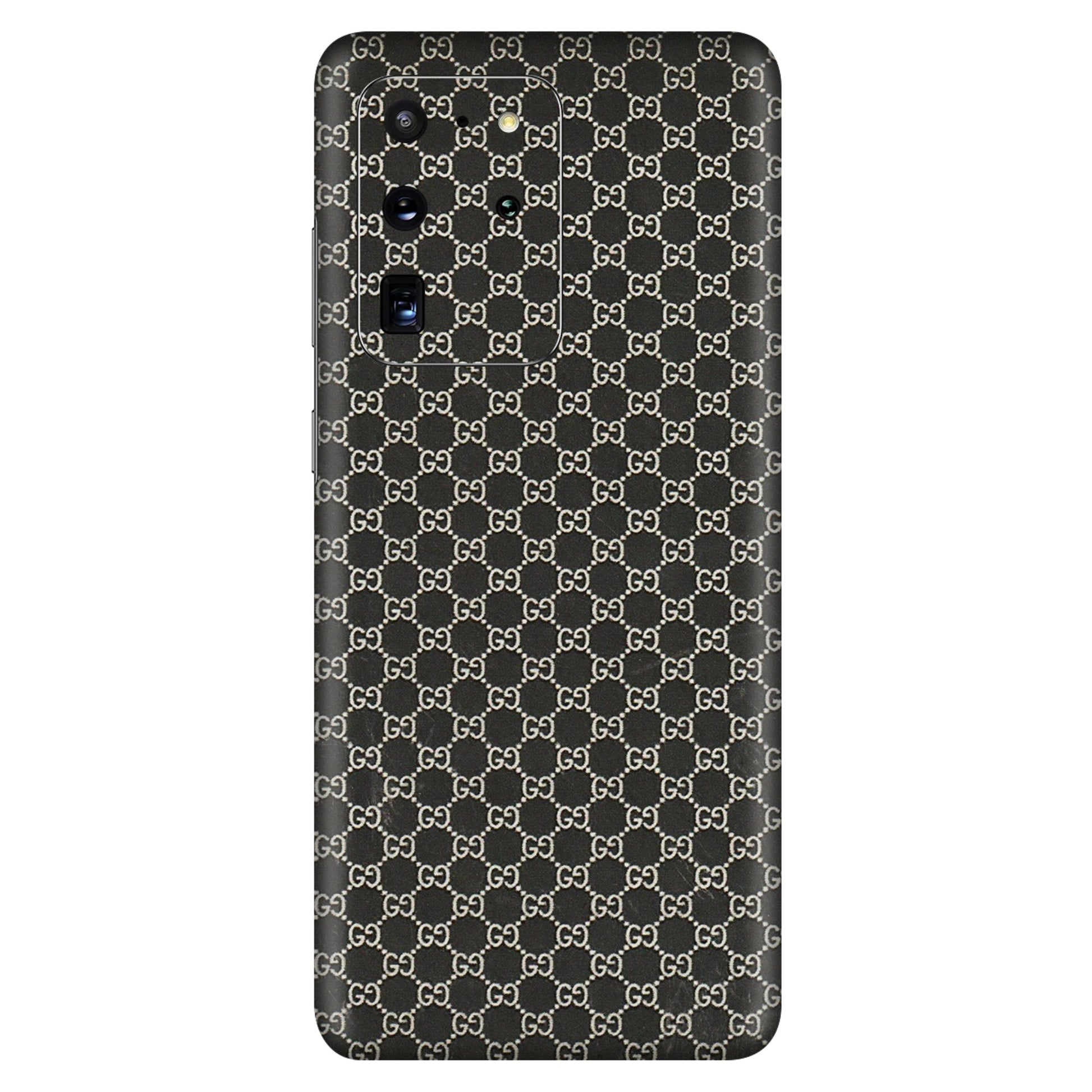 Samsung A/S Series Phone Skins (All Models) - Black G Print - 3D Embossed Finish (L-109) Samsung Galaxy S20 Ultra