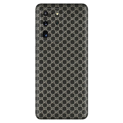Samsung A/S Series Phone Skins (All Models) - Black G Print - 3D Embossed Finish (L-109) Samsung Galaxy S20 Ultra