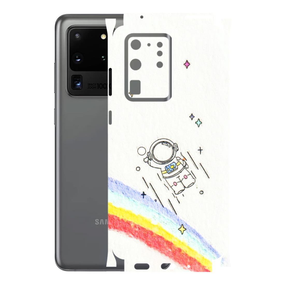 Samsung A/S Series Phone Skins (All Models) - Milkyway Astronaut - 3D Embossed Finish (L-110) Samsung Galaxy S20 Ultra