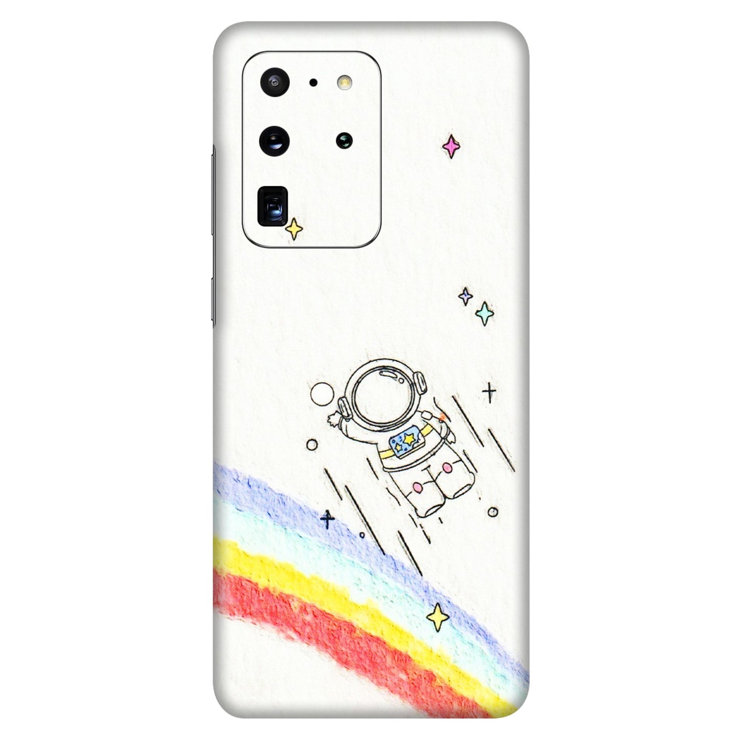 Samsung A/S Series Phone Skins (All Models) - Milkyway Astronaut - 3D Embossed Finish (L-110) Samsung Galaxy S20 Ultra