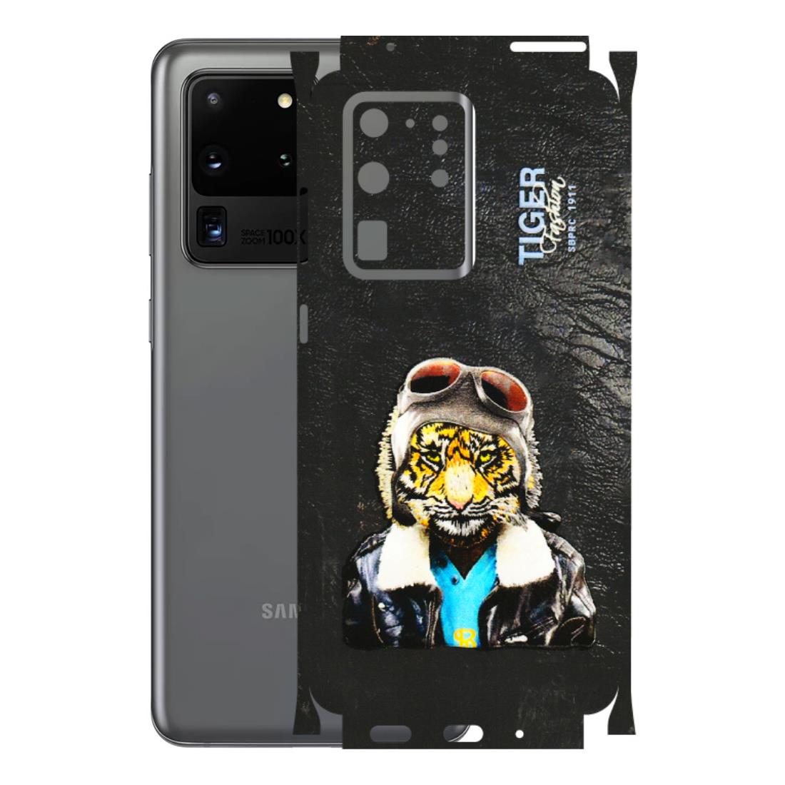 Samsung A/S Series Phone Skins (All Models) - Rider Tiger - 3D Embossed Finish (L-113) Samsung Galaxy S20 Ultra