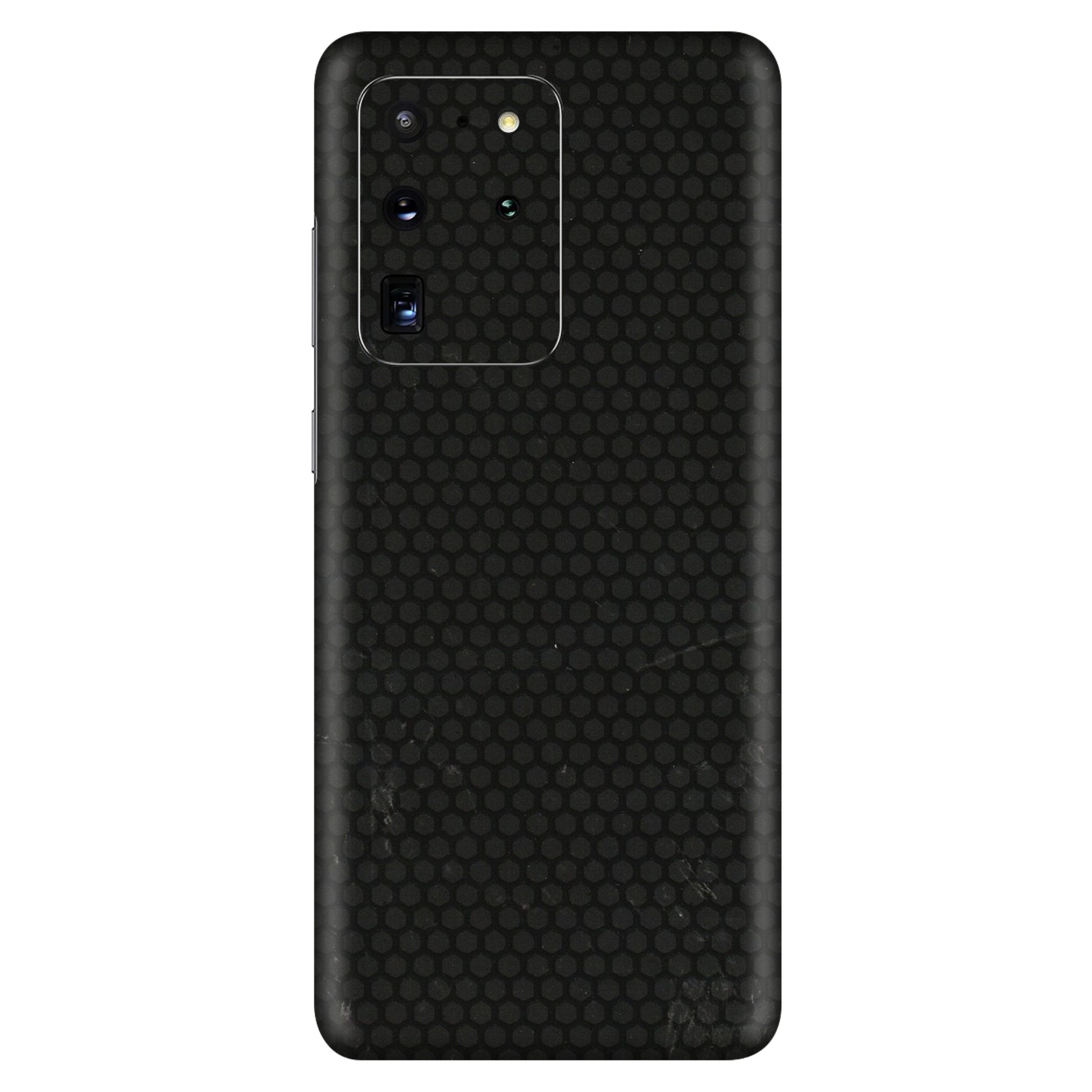Samsung A/S Series Phone Skins (All Models) - Black honeycomb - 3D Embossed Finish (L-114) Samsung Galaxy S20 Ultra