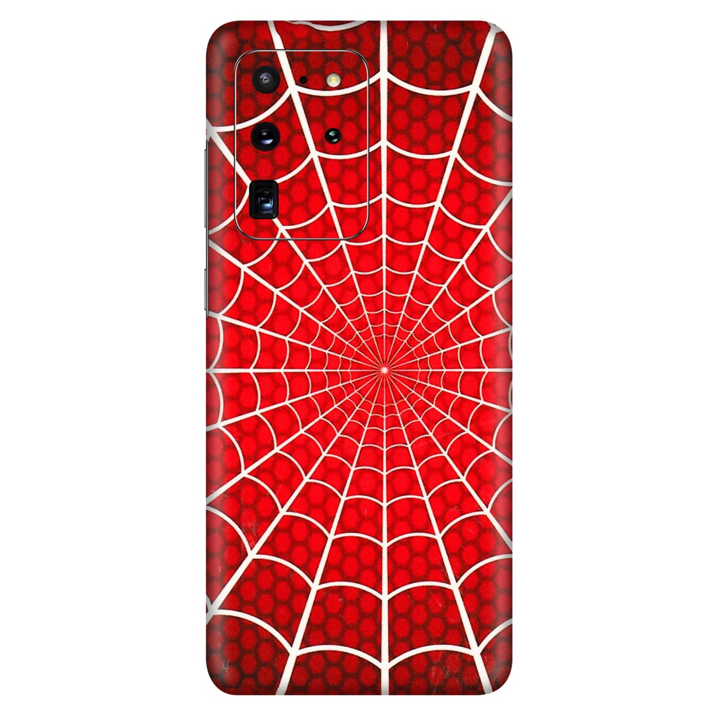 Samsung A/S Series Phone Skins (All Models) - Classic Spidey Web - 3D Embossed Finish (L-115) Samsung Galaxy S20 Ultra