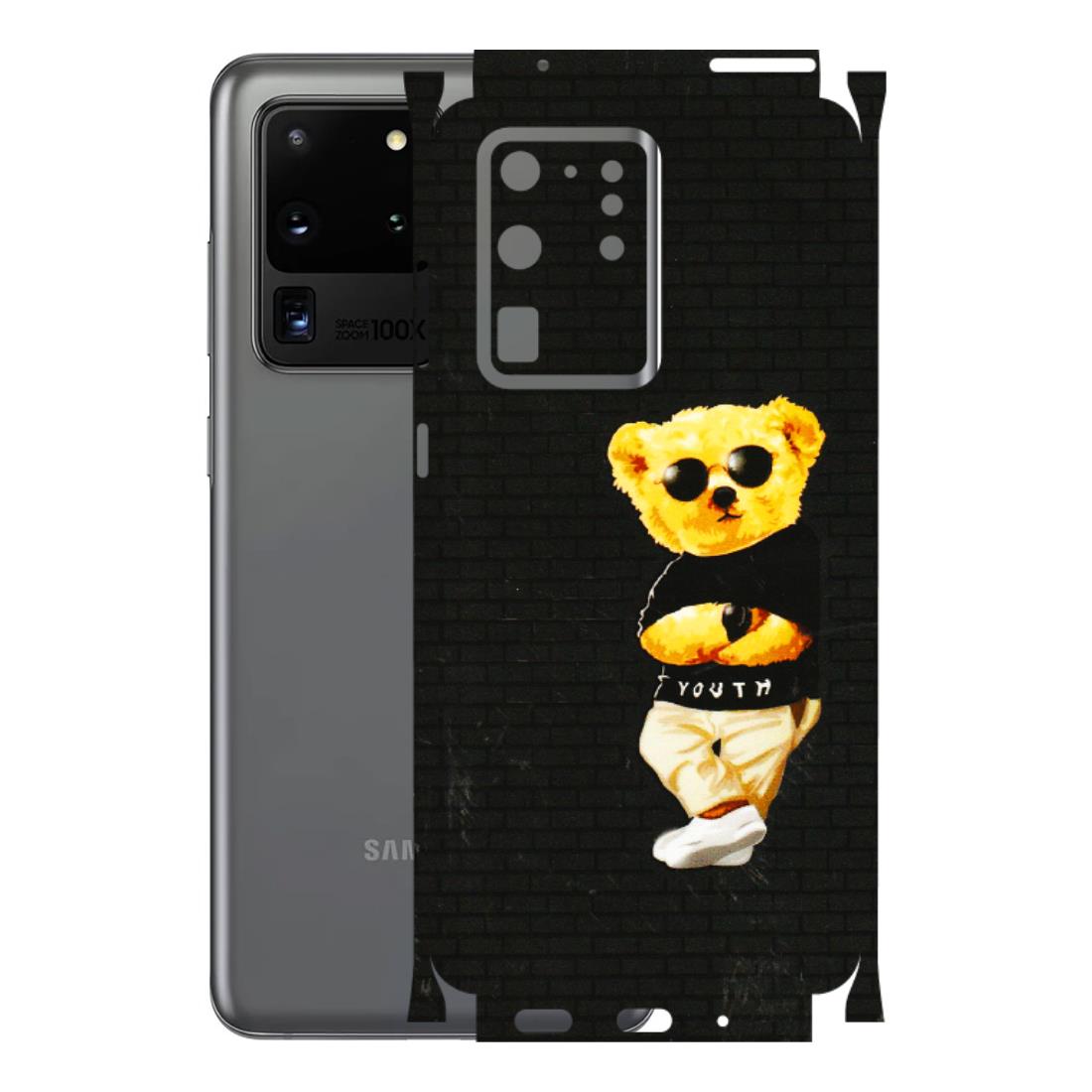 Samsung A/S Series Phone Skins (All Models) - Classy Teddy Bear - 3D Embossed Finish (L-116) Samsung Galaxy S20 Ultra