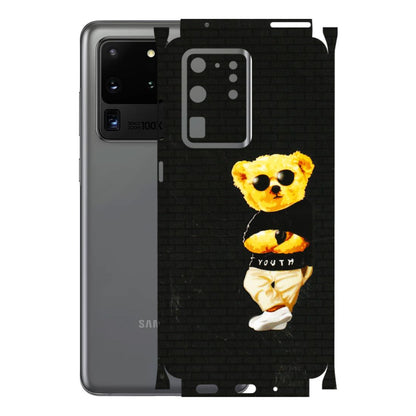 Samsung A/S Series Phone Skins (All Models) - Classy Teddy Bear - 3D Embossed Finish (L-116) Samsung Galaxy S20 Ultra