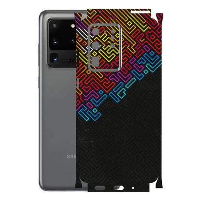 Samsung A/S Series Phone Skins (All Models) - Dotme Pattern Art - 3D Embossed Finish (L-121) Samsung Galaxy S20 Ultra