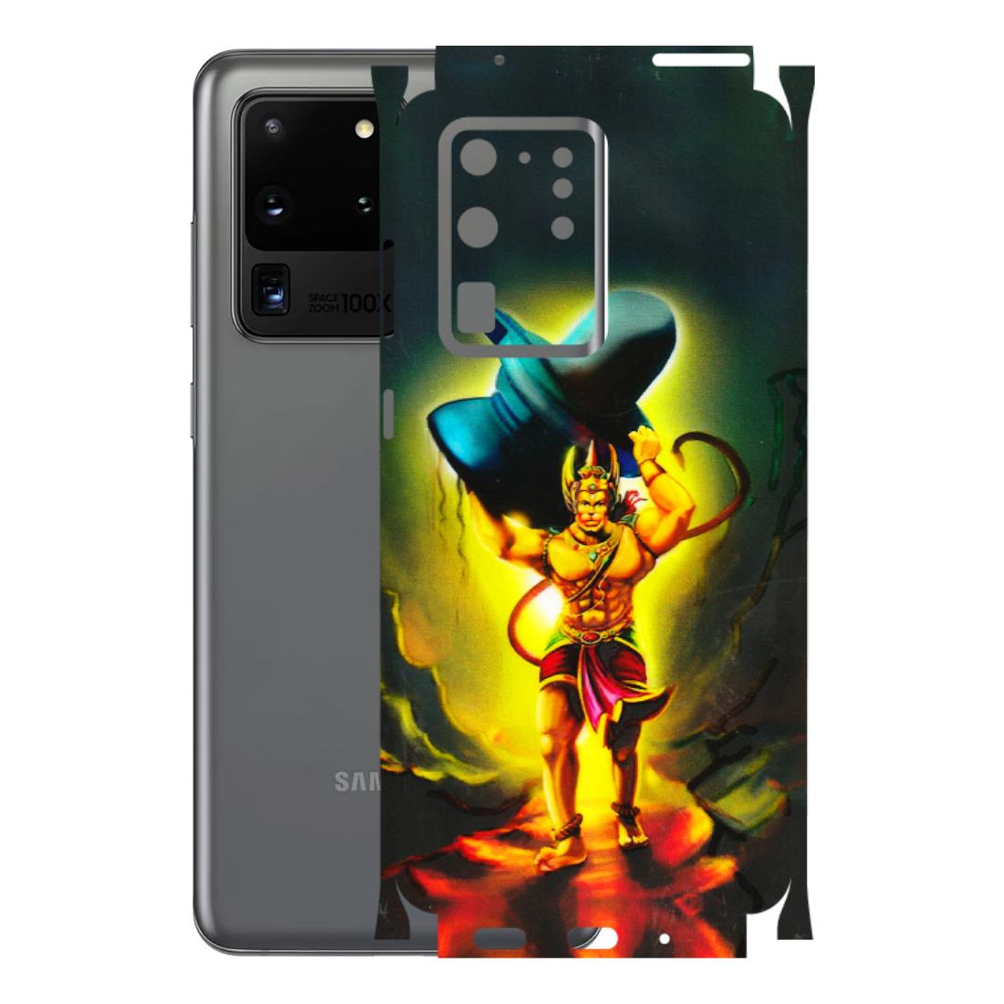 Samsung A/S Series Phone Skins (All Models) - Hanuman Ji - 3D Embossed Finish (L-128) Samsung Galaxy S20 Ultra