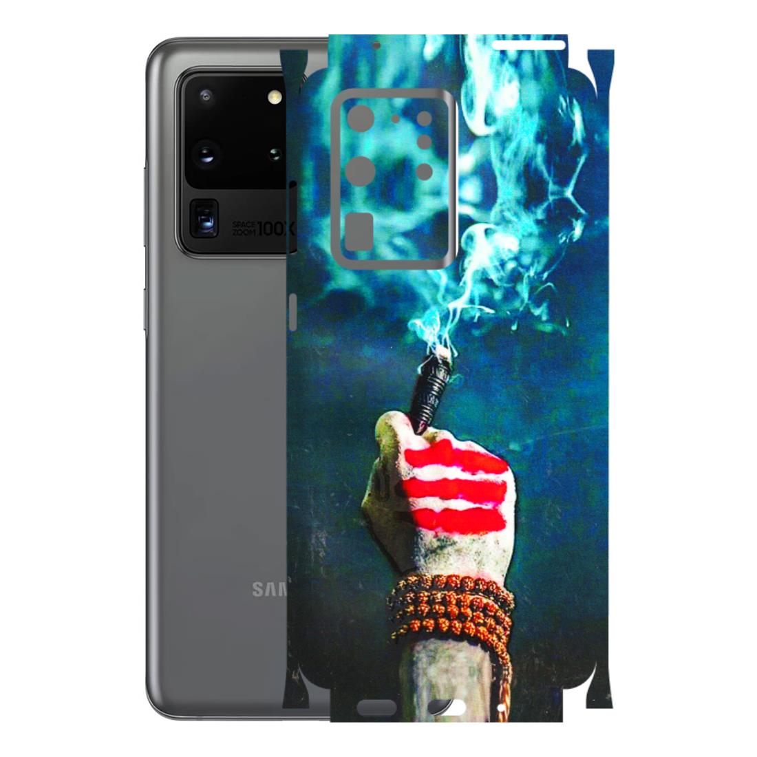 Samsung A/S Series Phone Skins (All Models) - Mahadev Bhakt - 3D Embossed Finish (L-146) Samsung Galaxy S20 Ultra