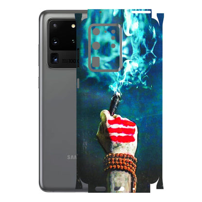 Samsung A/S Series Phone Skins (All Models) - Mahadev Bhakt - 3D Embossed Finish (L-146) Samsung Galaxy S20 Ultra