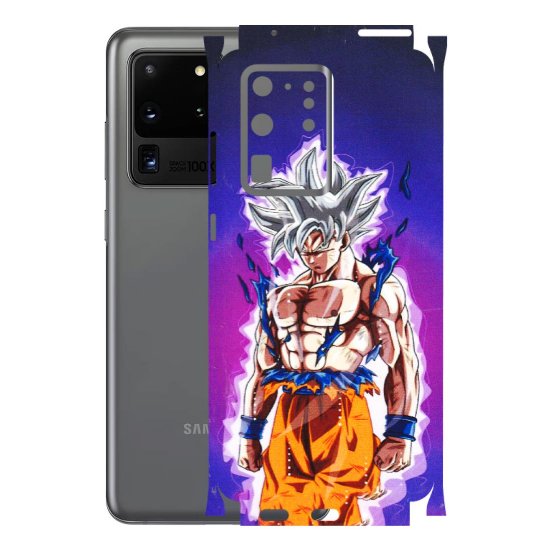 Samsung A/S Series Phone Skins (All Models) - Goku Purple Anime - 3D Embossed Finish (L-147) Samsung Galaxy S20 Ultra