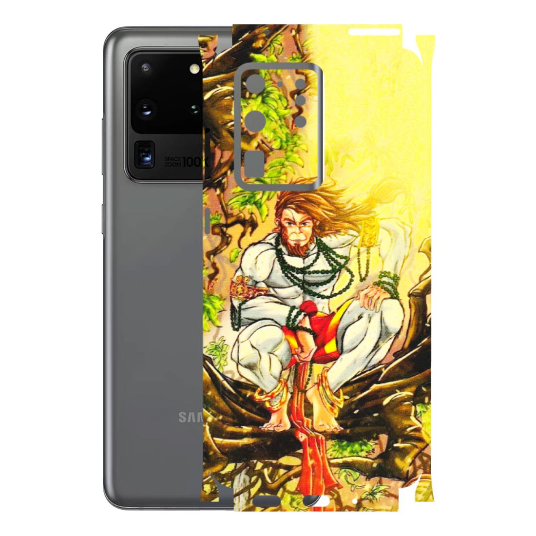 Samsung A/S Series Phone Skins (All Models) - Lord Hanuman - 3D Embossed Finish (L-152) Samsung Galaxy S20 Ultra
