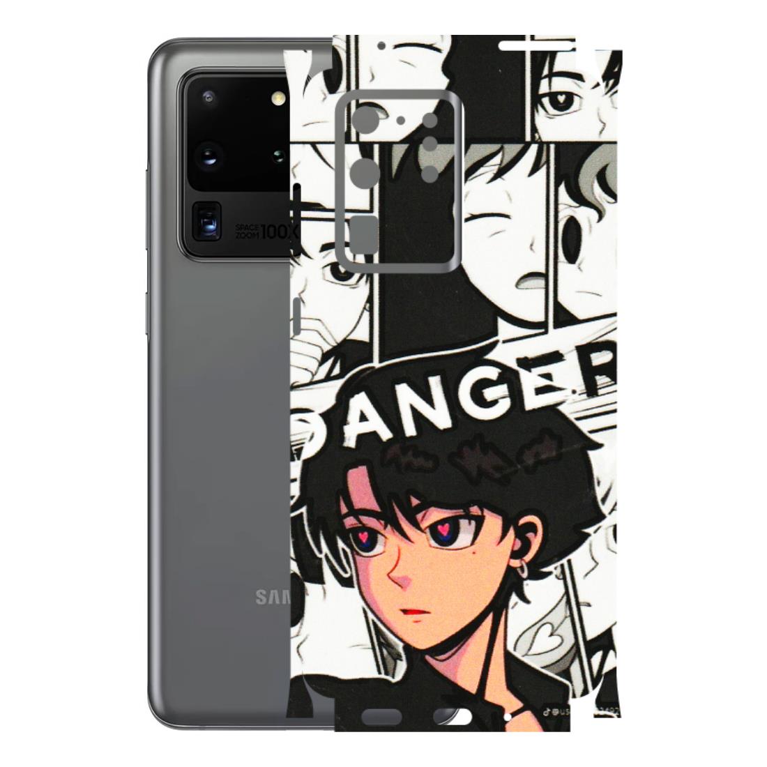 Samsung A/S Series Phone Skins (All Models) - Danger Anime - 3D Embossed Finish (L-155) Samsung Galaxy S20 Ultra