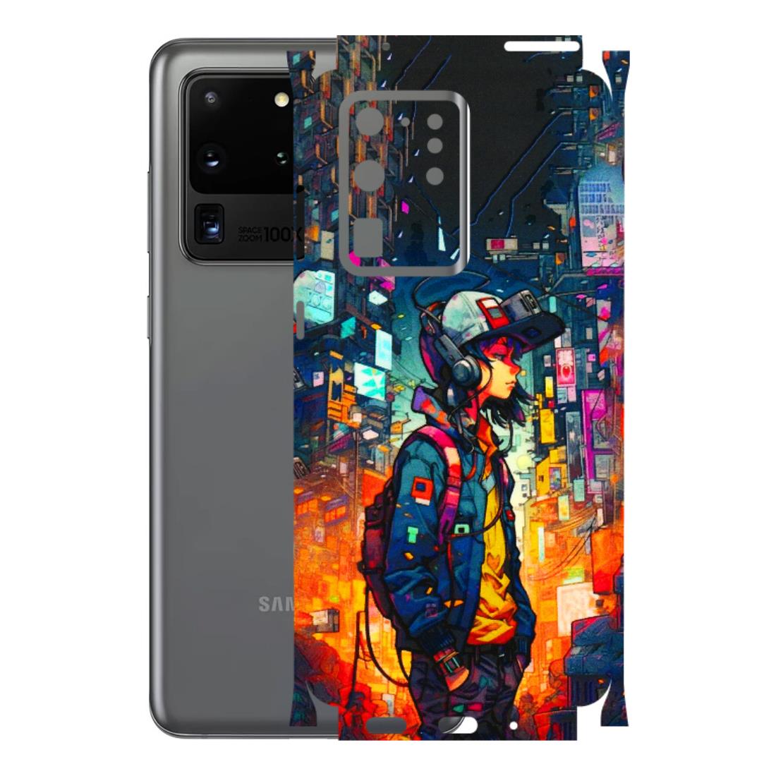 Samsung A/S Series Phone Skins (All Models) - Street Anime Guy - 3D Embossed Finish (L-158) Samsung Galaxy S20 Ultra