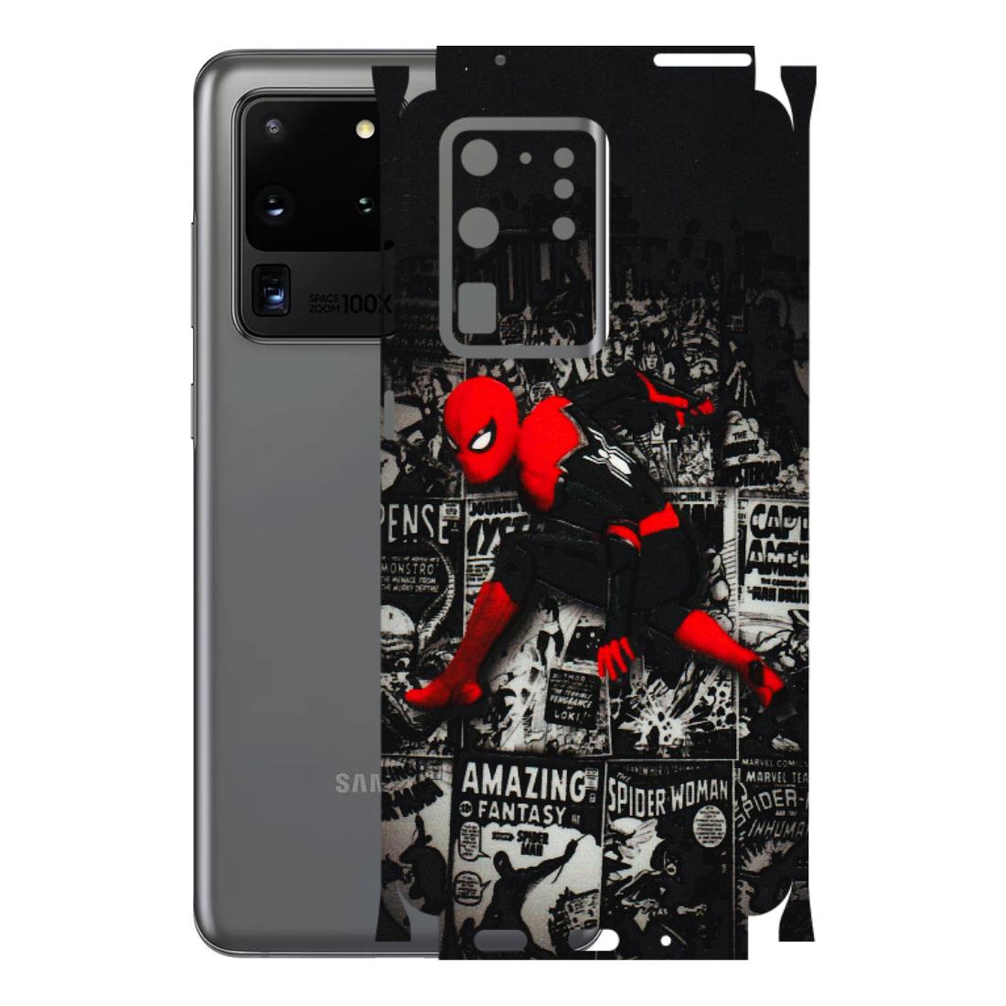Samsung A/S Series Phone Skins (All Models) - SpiderMan New - 3D Embossed Finish (L-162) Samsung Galaxy S20 Ultra