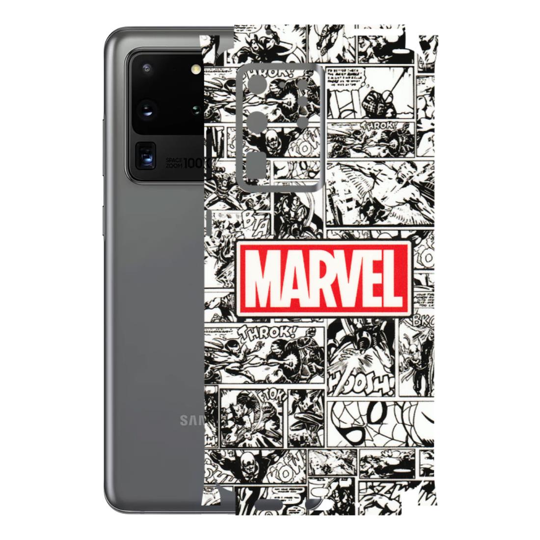 Samsung A/S Series Phone Skins (All Models) - Marvel Comic - 3D Embossed Finish (L-171) Samsung Galaxy S20 Ultra