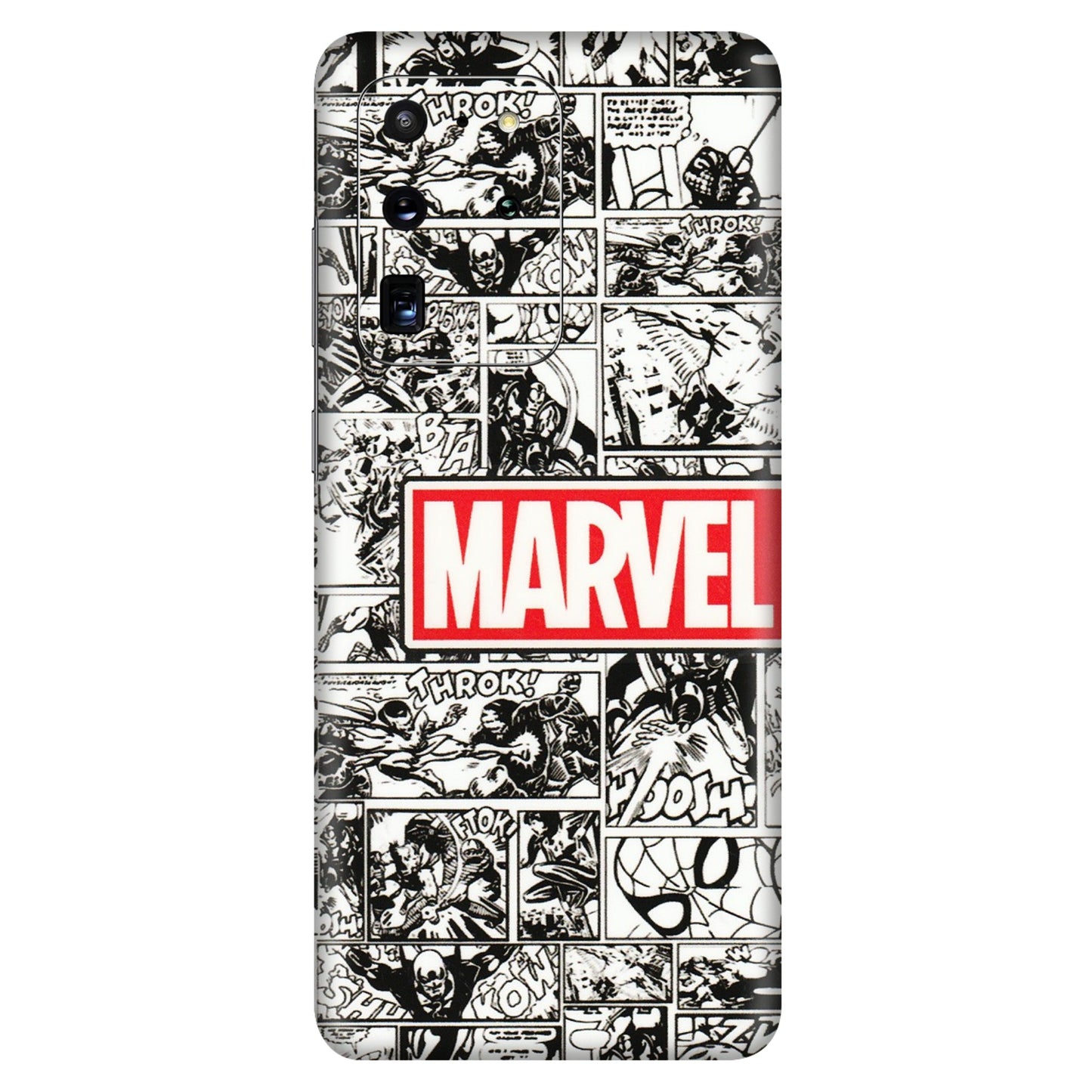 Samsung A/S Series Phone Skins (All Models) - Marvel Comic - 3D Embossed Finish (L-171) Samsung Galaxy S20 Ultra