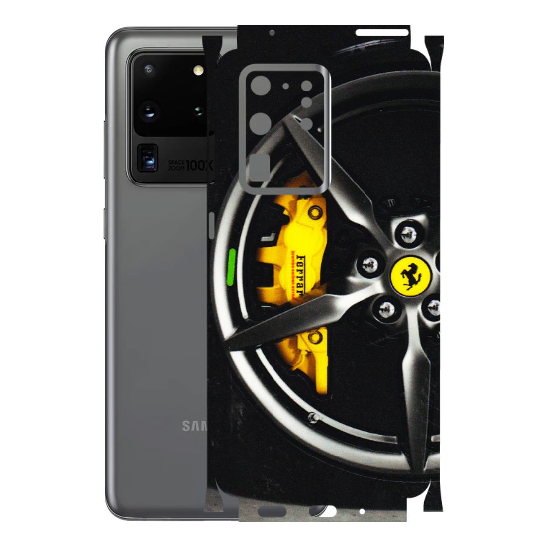 Samsung A/S Series Phone Skins (All Models) - Ferrari Wheel Alloy - 3D Embossed Finish (L-173) Samsung Galaxy S20 Ultra