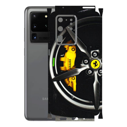 Samsung A/S Series Phone Skins (All Models) - Ferrari Wheel Alloy - 3D Embossed Finish (L-173) Samsung Galaxy S20 Ultra