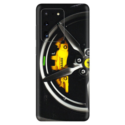 Samsung A/S Series Phone Skins (All Models) - Ferrari Wheel Alloy - 3D Embossed Finish (L-173) Samsung Galaxy S20 Ultra