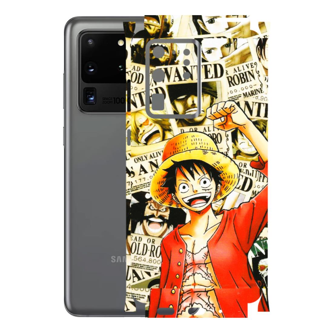 Samsung A/S Series Phone Skins (All Models) - Luffy Anime - 3D Embossed Finish (L-177) Samsung Galaxy S20 Ultra