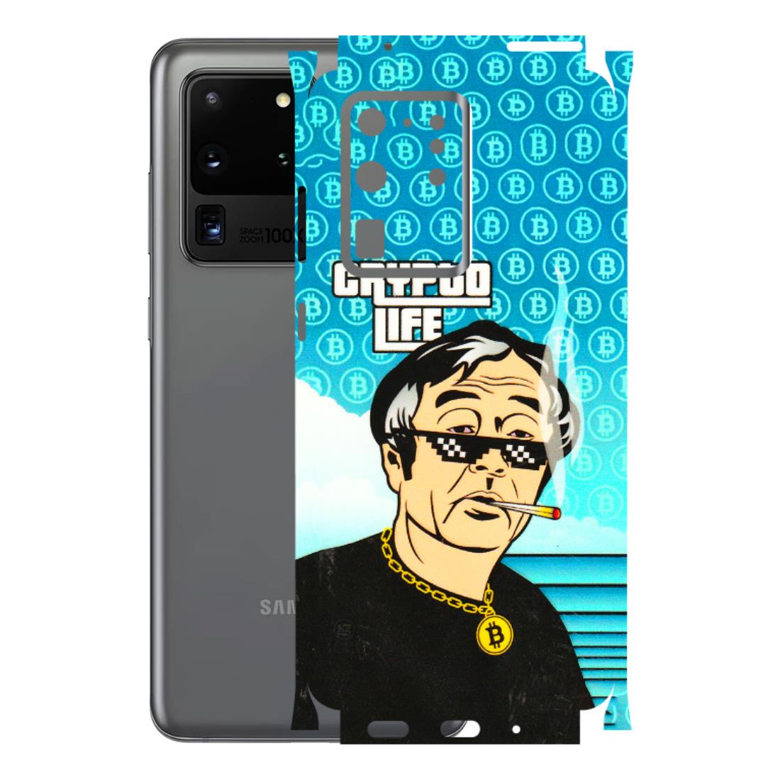 Samsung A/S Series Phone Skins (All Models) - Crypto Thug Life - 3D Embossed Finish (L-179) Samsung Galaxy S20 Ultra