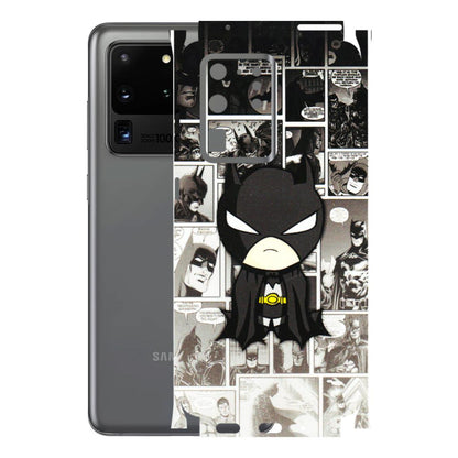 Samsung A/S Series Phone Skins (All Models) - Toon Batman - 3D Embossed Finish (L-182) Samsung Galaxy S20 Ultra