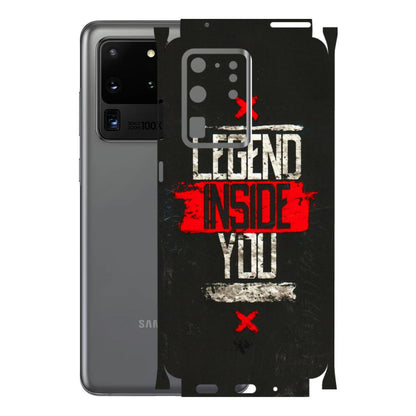 Samsung A/S Series Phone Skins (All Models) - Legend Inside You - 3D Embossed Finish (L-186) Samsung Galaxy S20 Ultra