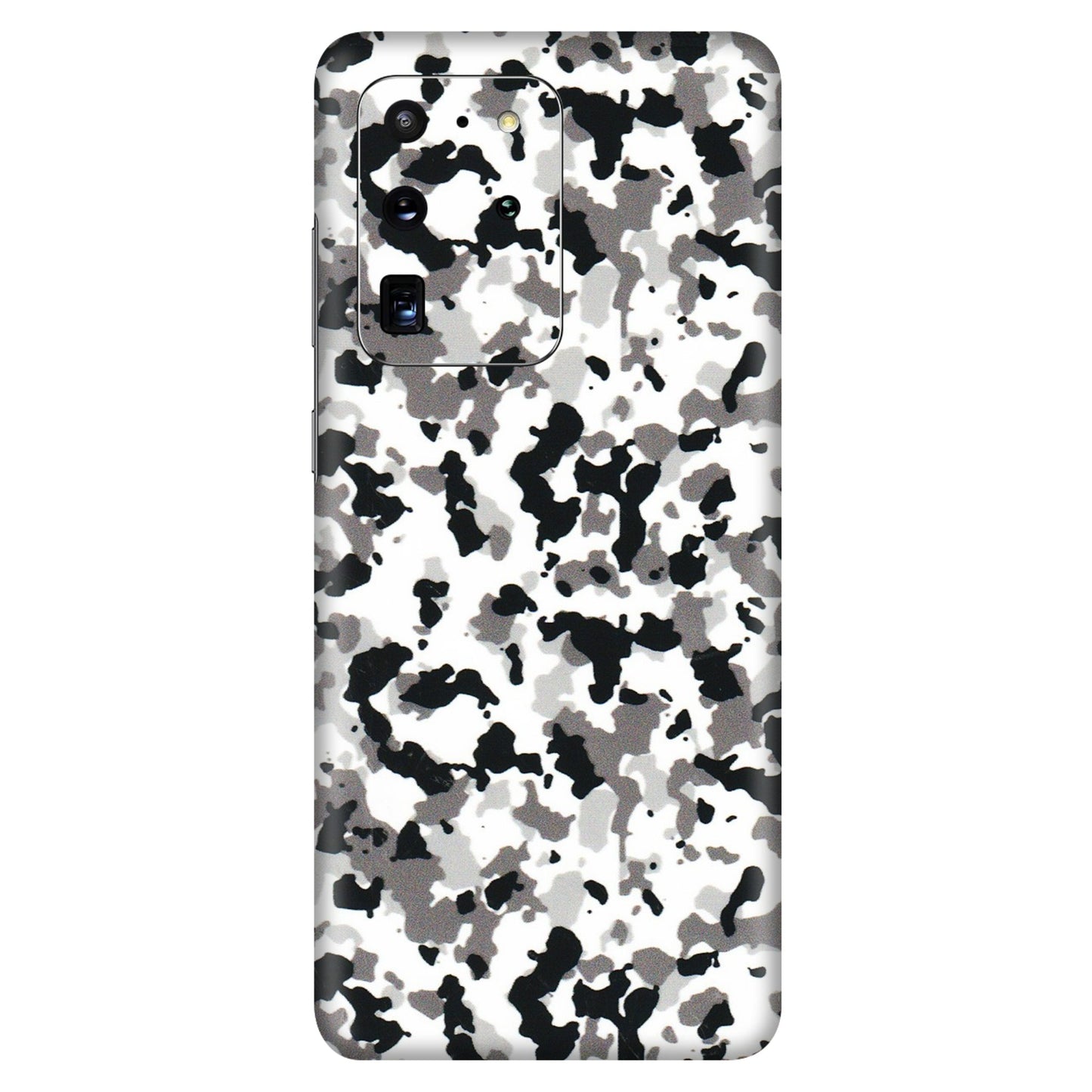 Samsung A/S Series Phone Skins (All Models) - White Black Camouflage - 3D Embossed Finish (L-18) Samsung Galaxy S20 Ultra