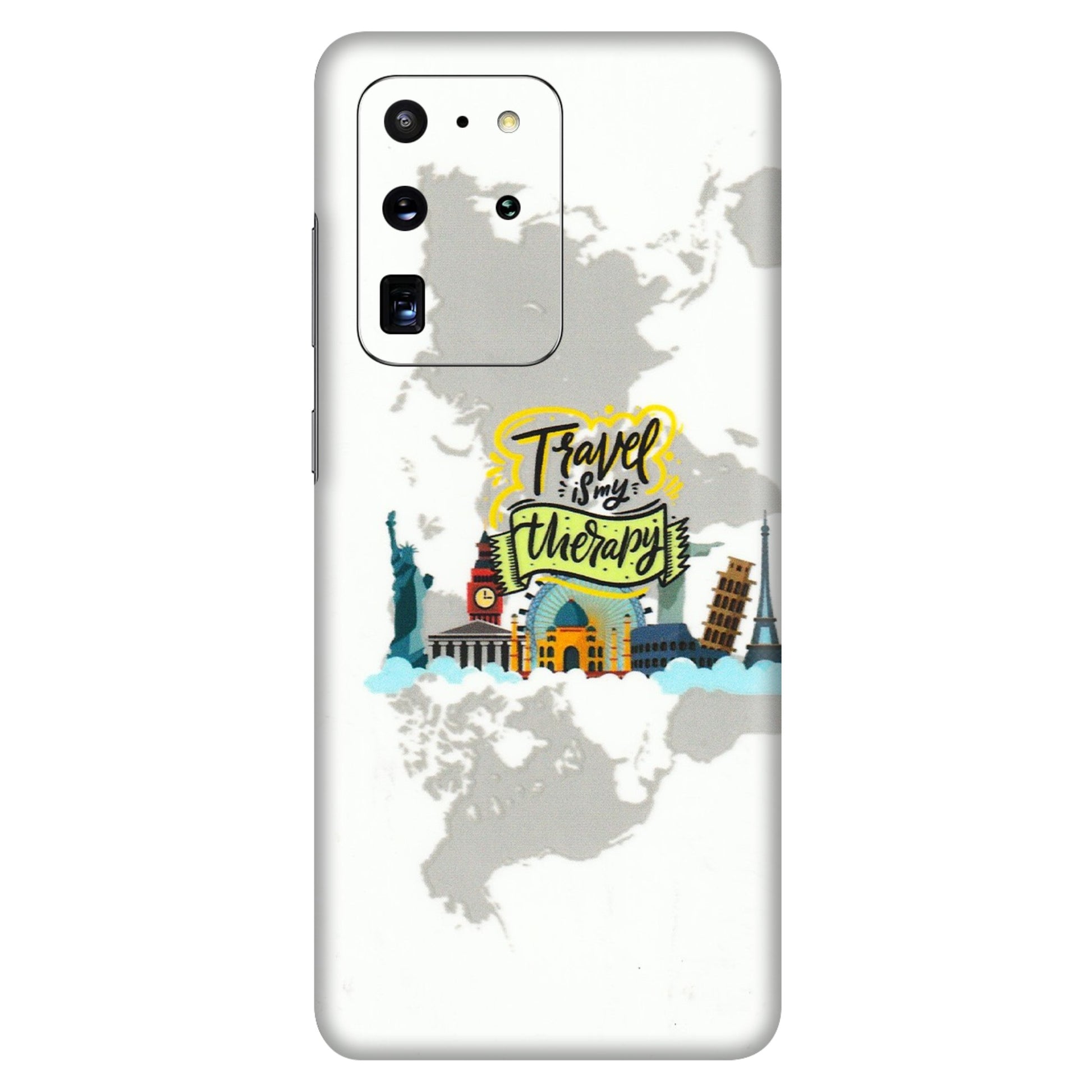 Samsung A/S Series Phone Skins (All Models) - Travel Therapy - 3D Embossed Finish (L-199) Samsung Galaxy S20 Ultra