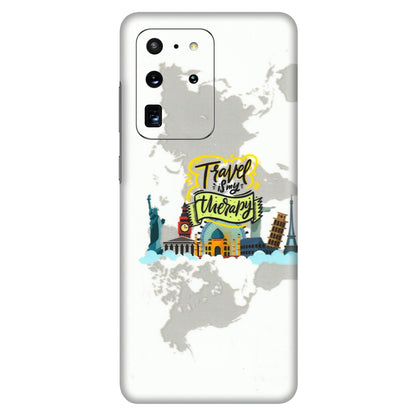 Samsung A/S Series Phone Skins (All Models) - Travel Therapy - 3D Embossed Finish (L-199) Samsung Galaxy S20 Ultra