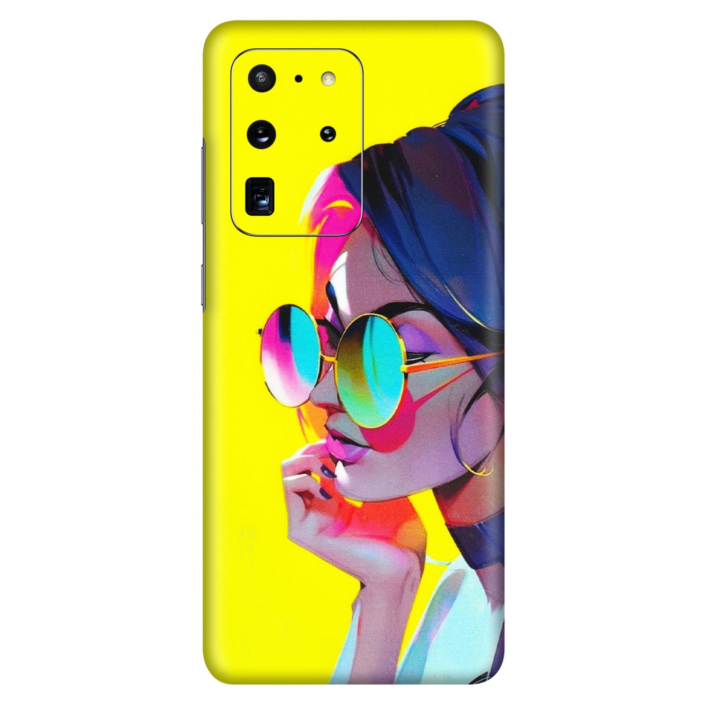 Samsung A/S Series Phone Skins (All Models) - Bold Stylish Girl - 3D Embossed Finish (L-222) Samsung Galaxy S20 Ultra