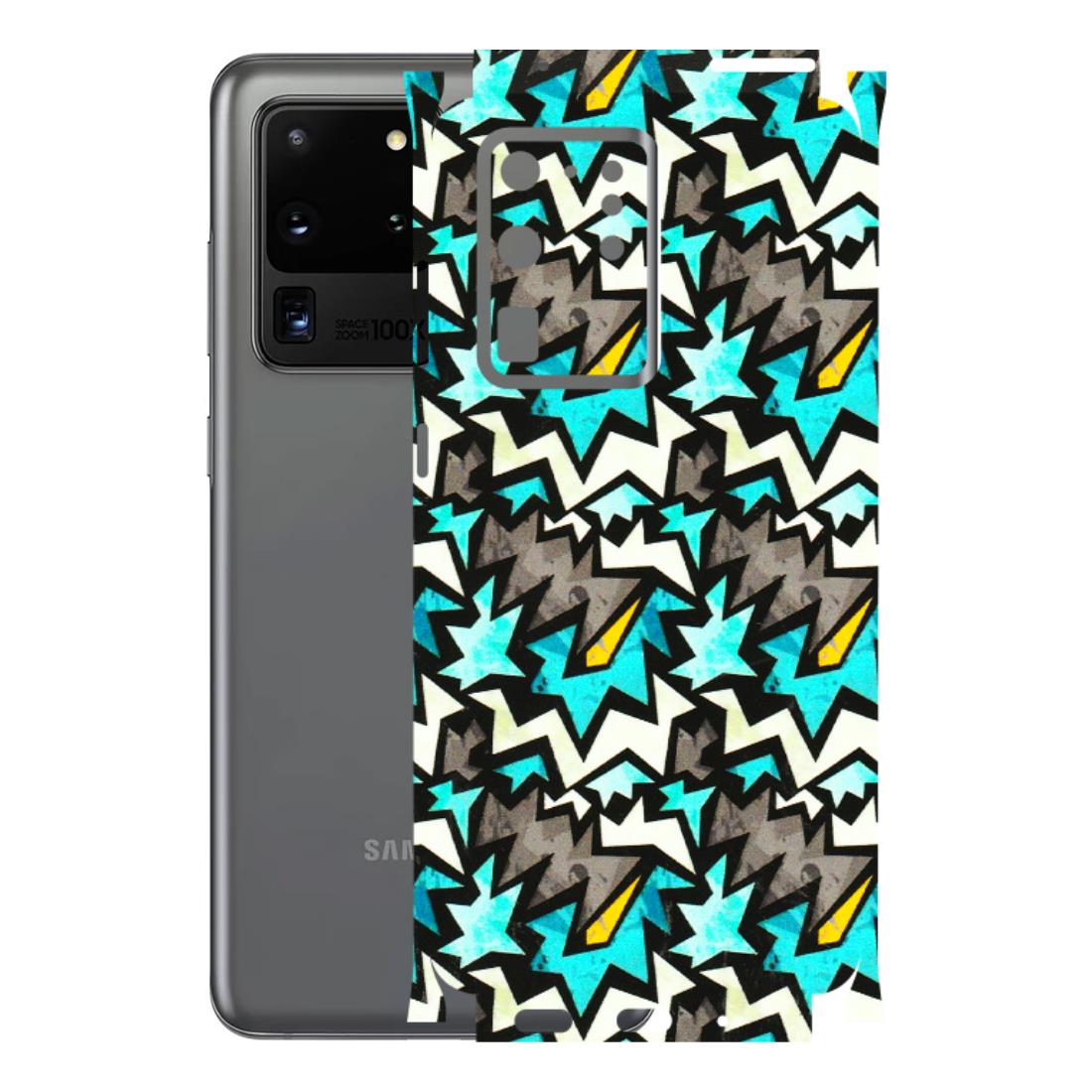 Samsung A/S Series Phone Skins (All Models) - Funky Zig Zag - 3D Embossed Finish (L-223) Samsung Galaxy S20 Ultra