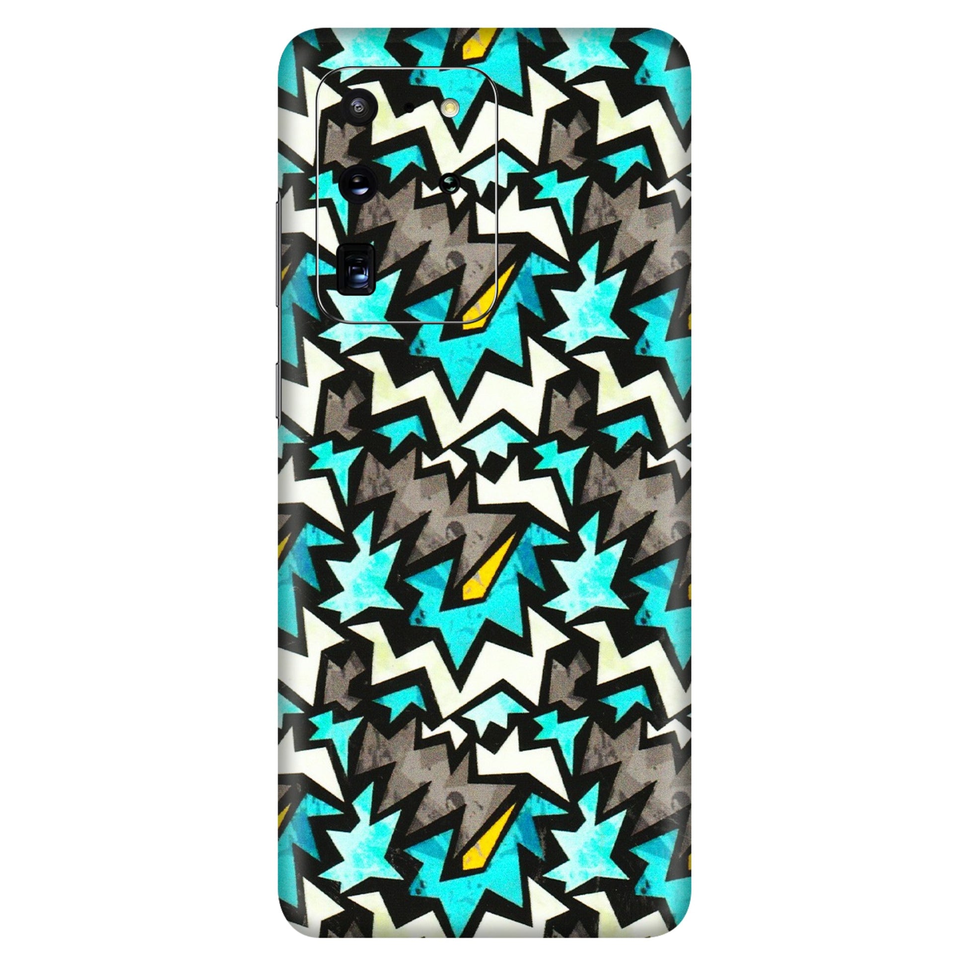 Samsung A/S Series Phone Skins (All Models) - Funky Zig Zag - 3D Embossed Finish (L-223) Samsung Galaxy S20 Ultra