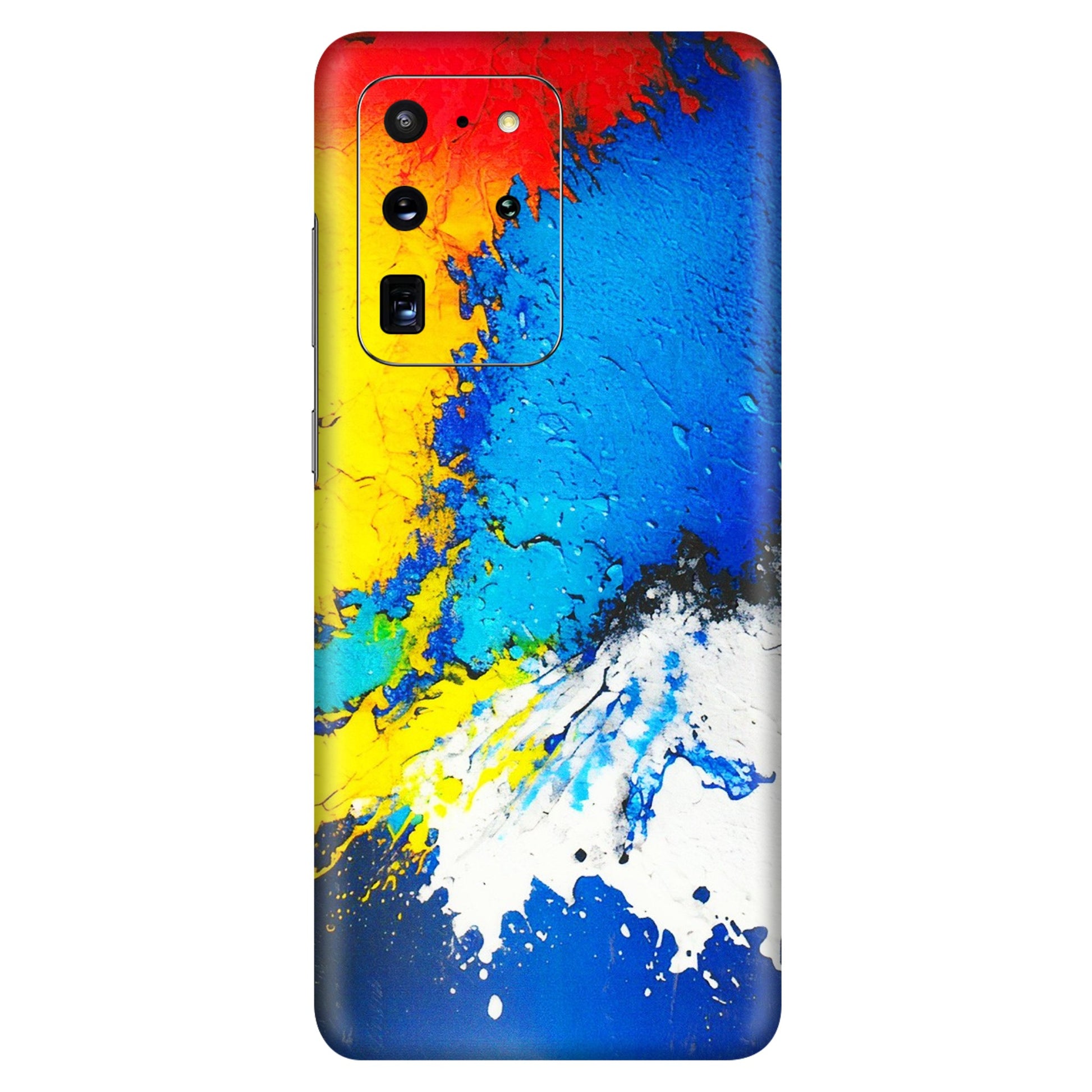 Samsung A/S Series Phone Skins (All Models) - Acrylic Paint Spill - 3D Embossed Finish (L-229) Samsung Galaxy S20 Ultra