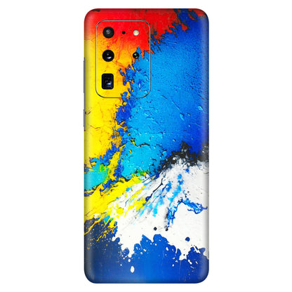 Samsung A/S Series Phone Skins (All Models) - Acrylic Paint Spill - 3D Embossed Finish (L-229) Samsung Galaxy S20 Ultra