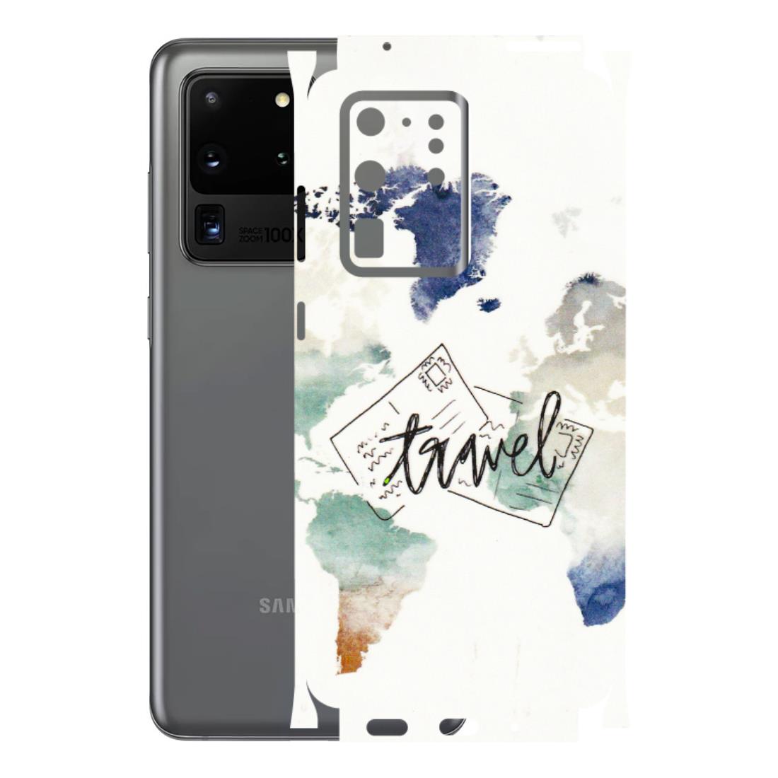 Samsung A/S Series Phone Skins (All Models) - Travel The World - 3D Embossed Finish (L-232) Samsung Galaxy S20 Ultra