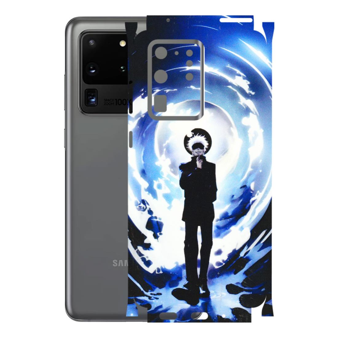 Samsung A/S Series Phone Skins (All Models) - Satoru Gojo Dark Blue - 3D Embossed Finish (L-235) Samsung Galaxy S20 Ultra