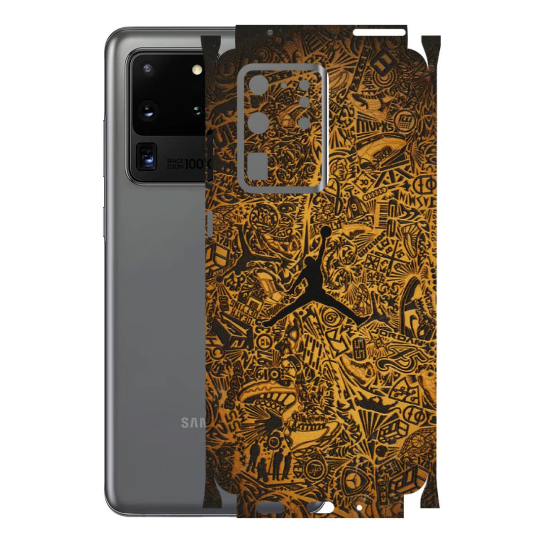 Samsung A/S Series Phone Skins (All Models) - Premium Gold Basketball Player - 3D Embossed Finish (L-236) Samsung Galaxy S20 Ultra