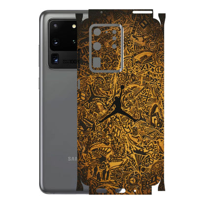Samsung A/S Series Phone Skins (All Models) - Premium Gold Basketball Player - 3D Embossed Finish (L-236) Samsung Galaxy S20 Ultra