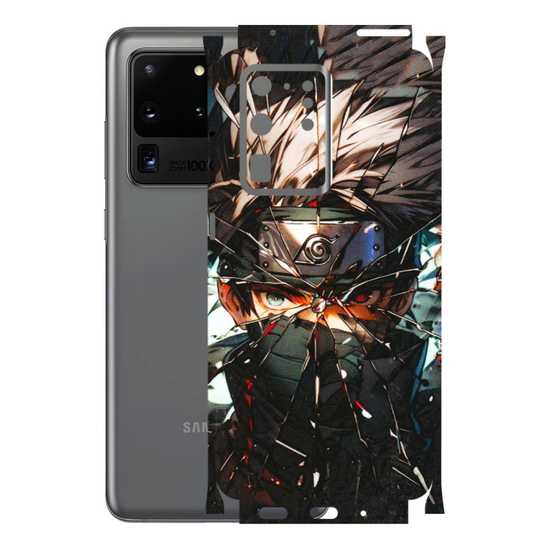 Samsung A/S Series Phone Skins (All Models) - Kakashi Shattered Glass Effect - 3D Embossed Finish (L-237) Samsung Galaxy S20 Ultra