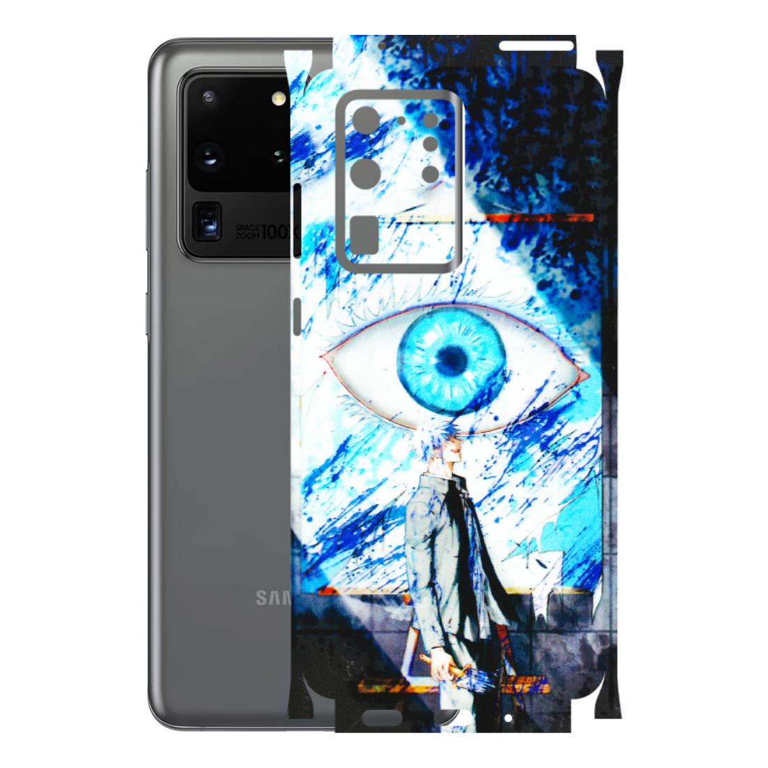 Samsung A/S Series Phone Skins (All Models) - Gojo Satoru evil eye - 3D Embossed Finish (L-239) Samsung Galaxy S20 Ultra