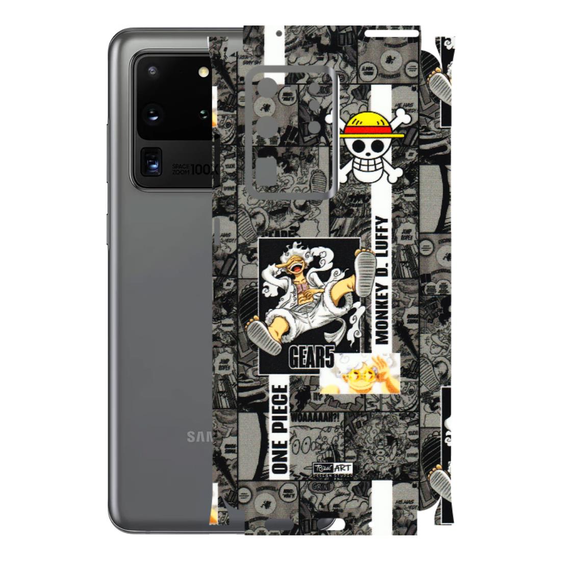 Samsung A/S Series Phone Skins (All Models) - Cuffy Anime MonkeyCamic - 3D Embossed Finish (L-242) Samsung Galaxy S20 Ultra