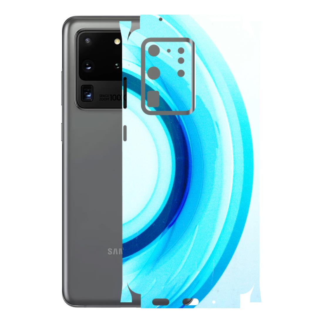 Samsung A/S Series Phone Skins (All Models) - The Blue Curve - 3D Embossed Finish (L-244) Samsung Galaxy S20 Ultra