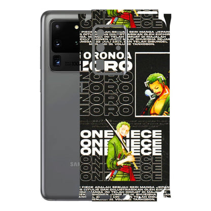 Samsung A/S Series Phone Skins (All Models) - One Piece Zoro - 3D Embossed Finish (L-250) Samsung Galaxy S20 Ultra