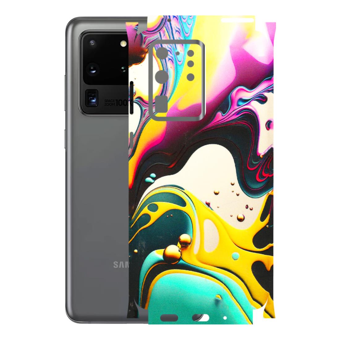 Samsung A/S Series Phone Skins (All Models) - Multicolor Abstract pattern - 3D Embossed Finish (L-254) Samsung Galaxy S20 Ultra