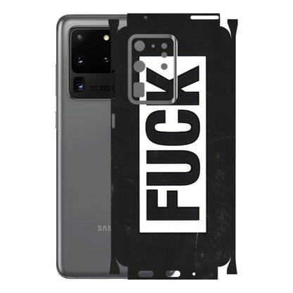 Samsung A/S Series Phone Skins (All Models) - The F Word - 3D Embossed Finish (L-255) Samsung Galaxy S20 Ultra