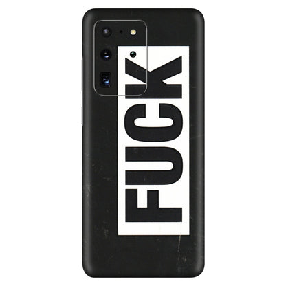 Samsung A/S Series Phone Skins (All Models) - The F Word - 3D Embossed Finish (L-255) Samsung Galaxy S20 Ultra